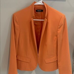 Nine West Women's Bright Orange Suit Jacket